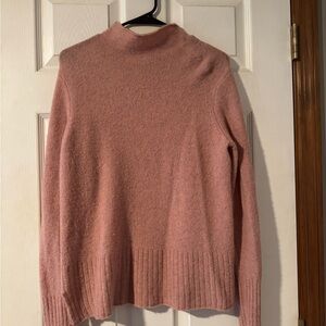 Madewell Blush Rose Mock Neck Sweater